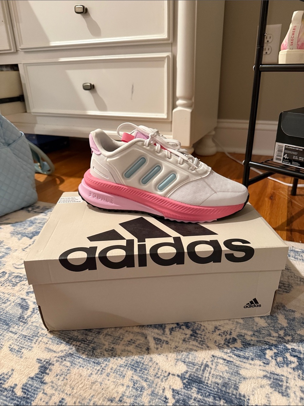 adidas White Pink & Light Blue Women's Running Sneakers